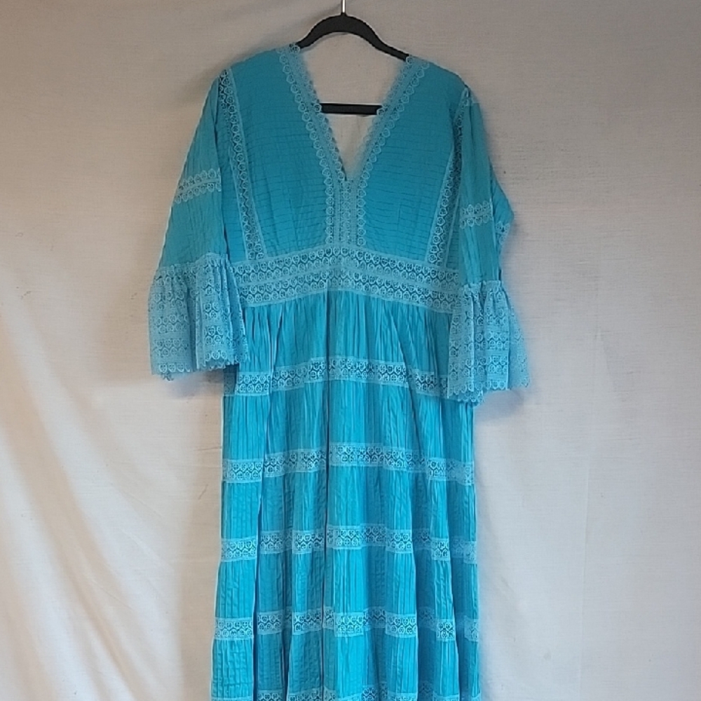 Authentic NEW Turquoise Mexican Wedding Dress: Final Price Drop